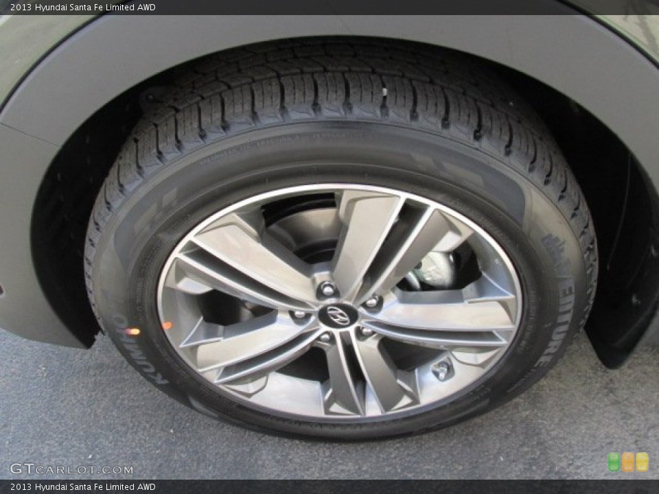 2013 Hyundai Santa Fe Limited AWD Wheel and Tire Photo #80773497
