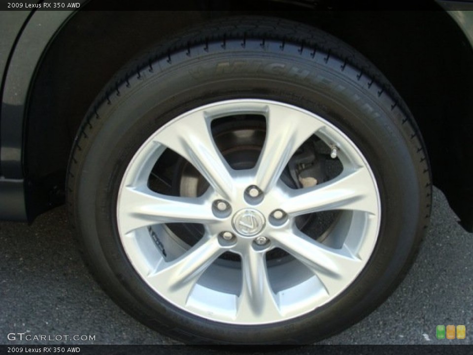 2009 Lexus RX 350 AWD Wheel and Tire Photo #80778042