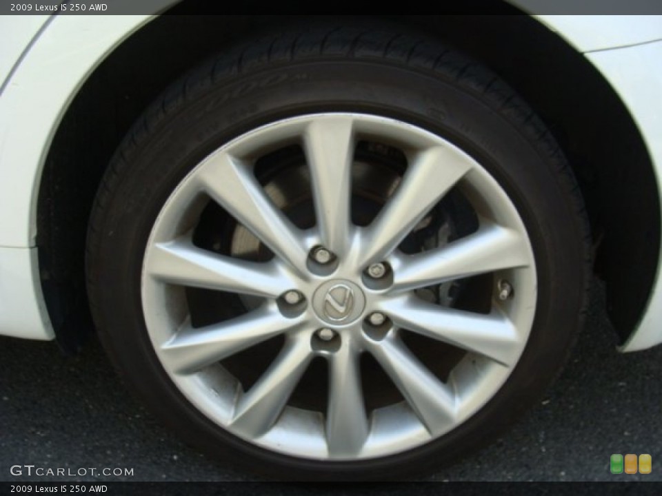 2009 Lexus IS 250 AWD Wheel and Tire Photo #80778342