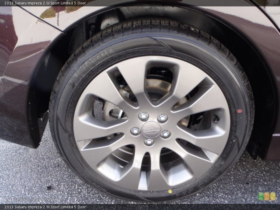 2013 Subaru Impreza 2.0i Sport Limited 5 Door Wheel and Tire Photo #80785936