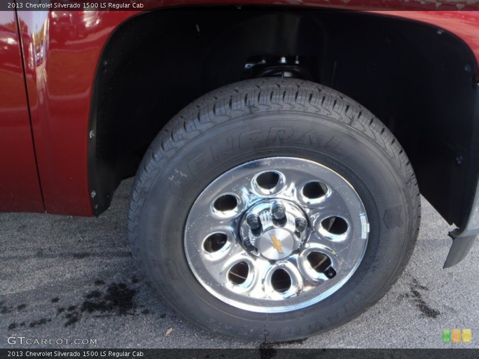 2013 Chevrolet Silverado 1500 LS Regular Cab Wheel and Tire Photo #80789686