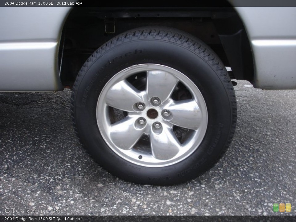 2004 Dodge Ram 1500 SLT Quad Cab 4x4 Wheel and Tire Photo #80809557