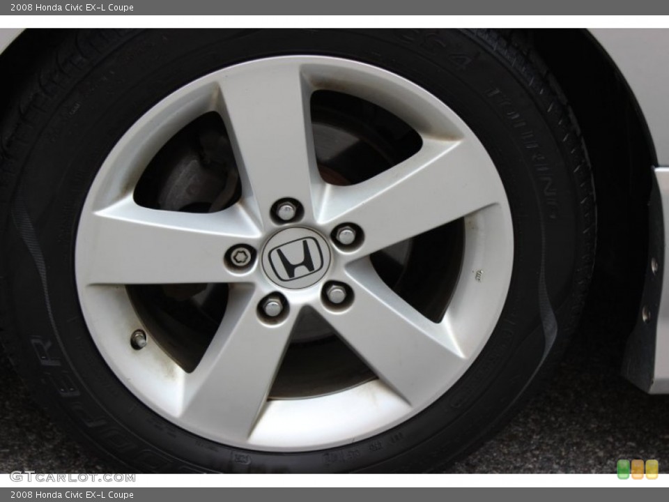 2008 Honda Civic EX-L Coupe Wheel and Tire Photo #80812209
