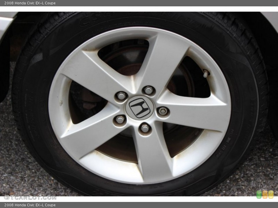 2008 Honda Civic EX-L Coupe Wheel and Tire Photo #80812259
