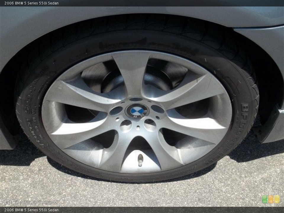 2006 BMW 5 Series 550i Sedan Wheel and Tire Photo #80820944