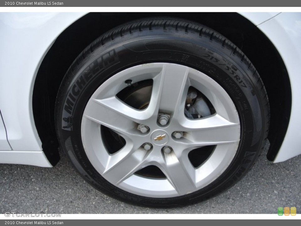2010 Chevrolet Malibu LS Sedan Wheel and Tire Photo #80845501