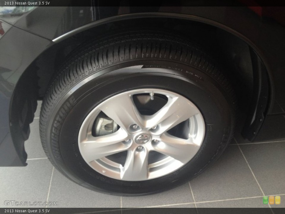 2013 Nissan Quest 3.5 SV Wheel and Tire Photo #80875768