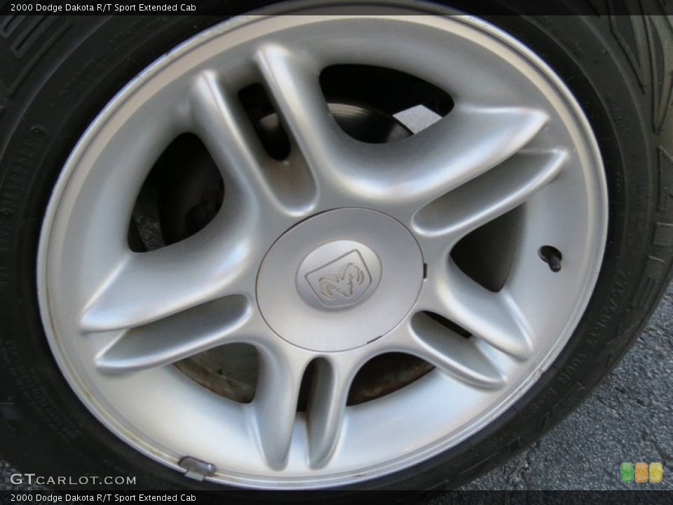 2000 Dodge Dakota R/T Sport Extended Cab Wheel and Tire Photo #80882218