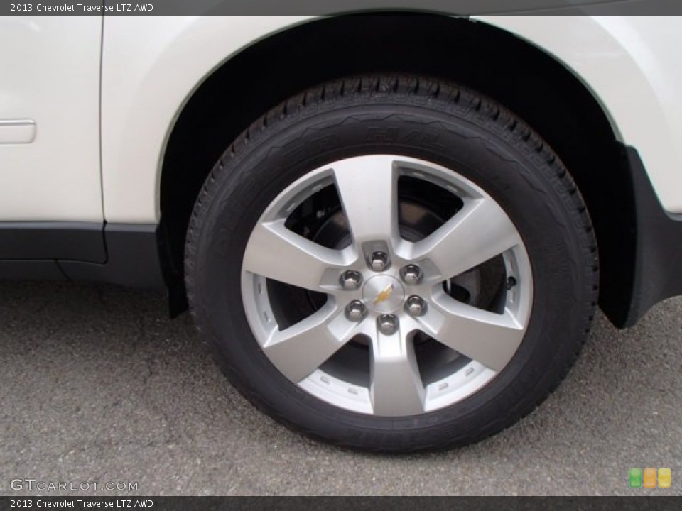 2013 Chevrolet Traverse LTZ AWD Wheel and Tire Photo #80886900