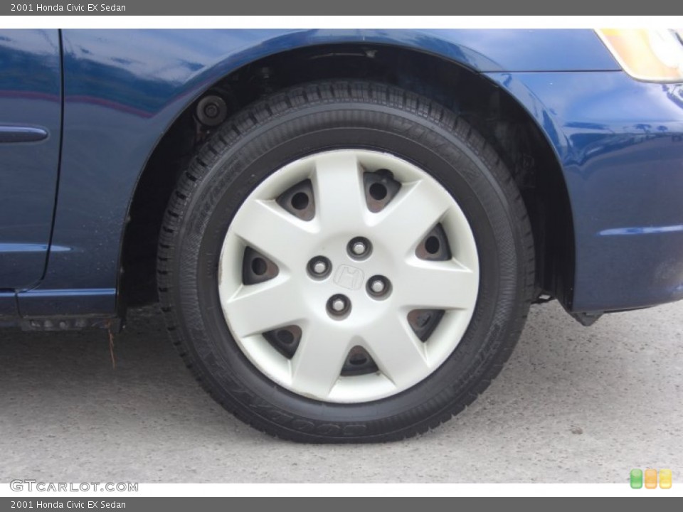 2001 Honda Civic EX Sedan Wheel and Tire Photo #80888338