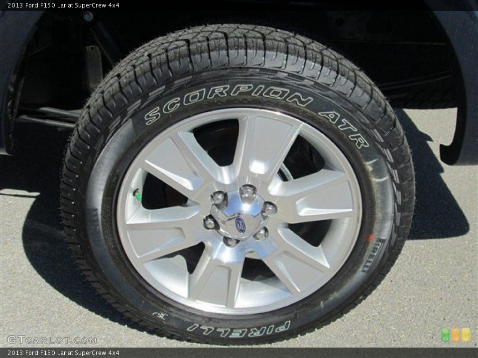 2013 Ford F150 Lariat SuperCrew 4x4 Wheel and Tire Photo #80890345