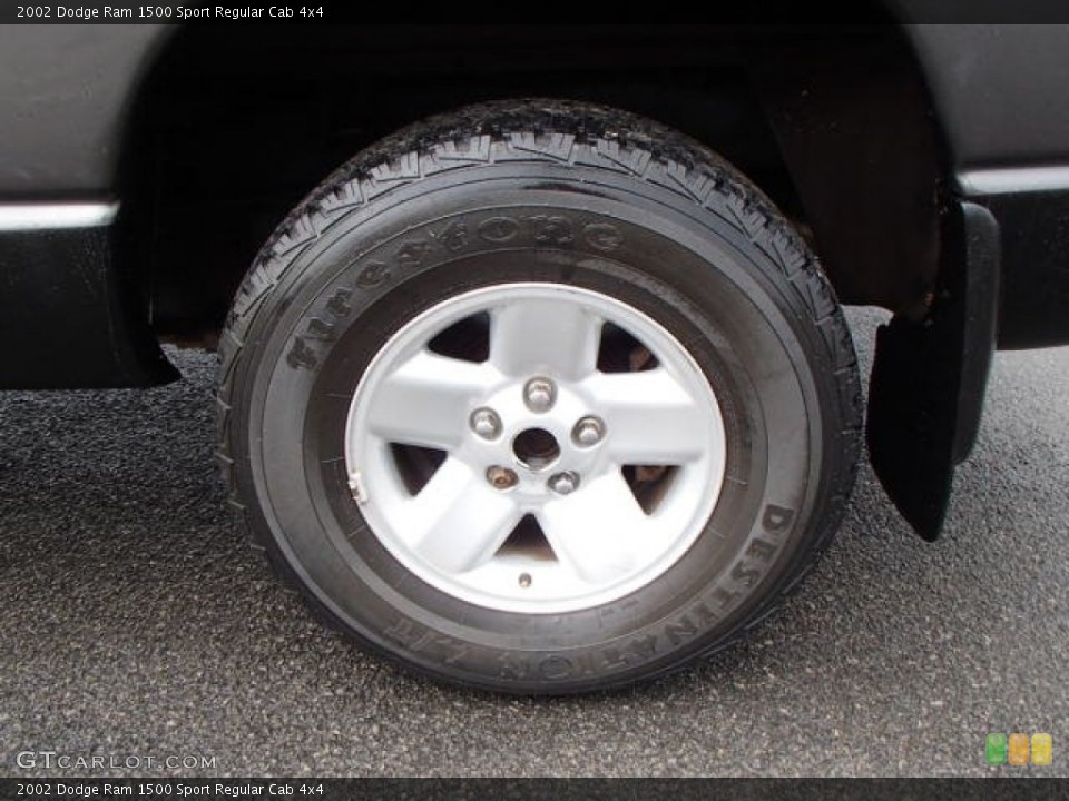 2002 Dodge Ram 1500 Sport Regular Cab 4x4 Wheel and Tire Photo #80913978