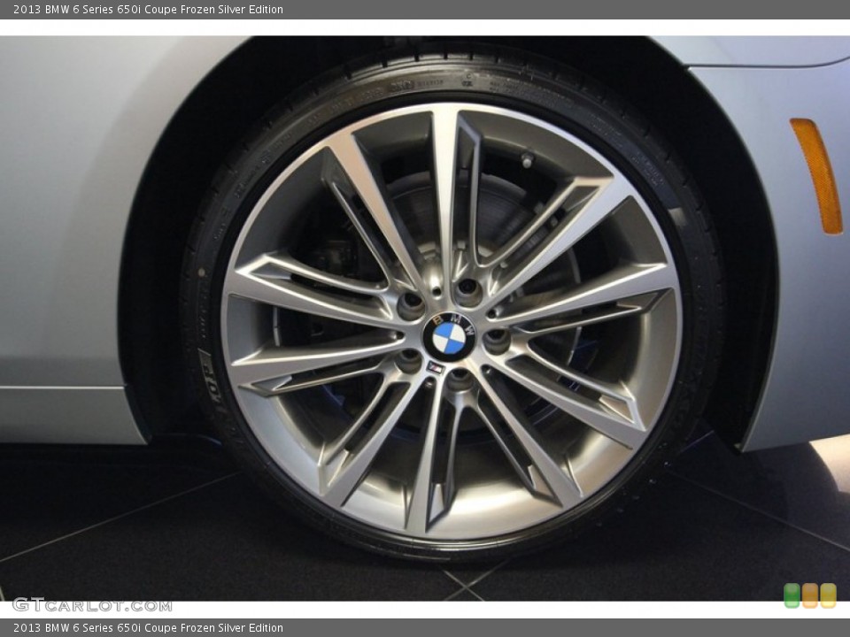 2013 BMW 6 Series 650i Coupe Frozen Silver Edition Wheel and Tire Photo #80945768