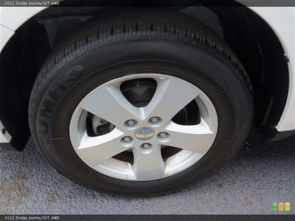 2012 Dodge Journey SXT AWD Wheel and Tire Photo #80954296