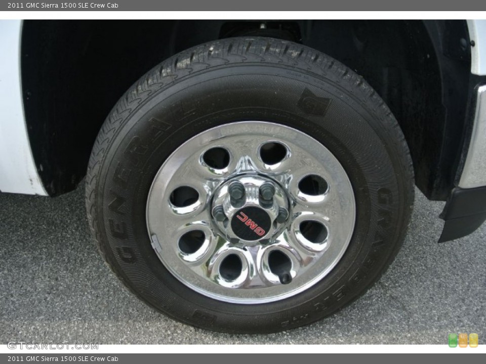 2011 GMC Sierra 1500 SLE Crew Cab Wheel and Tire Photo #80983007