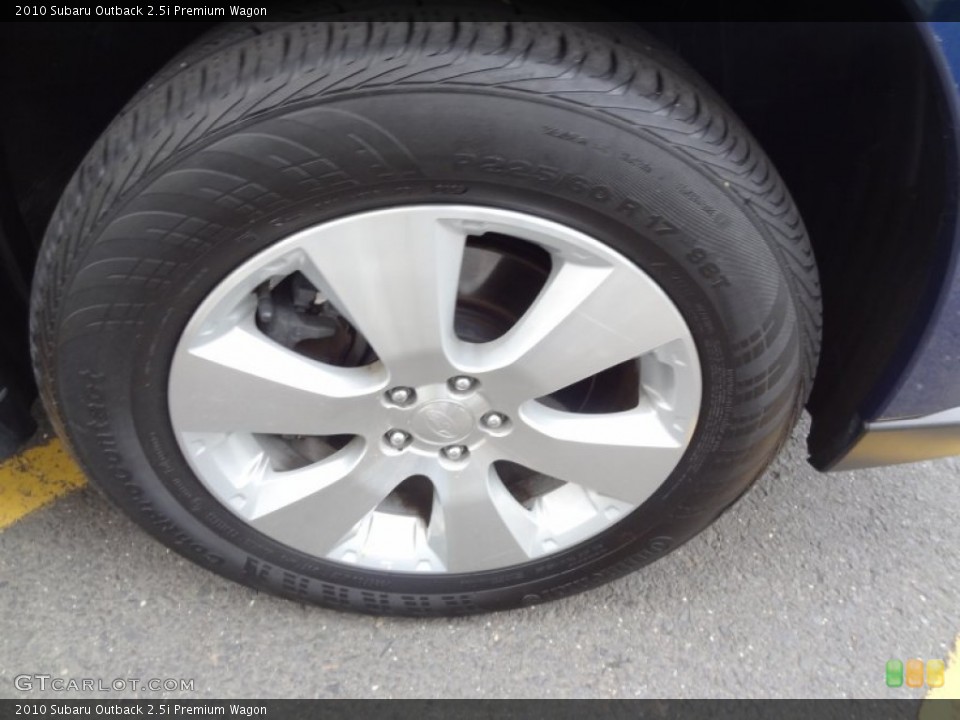 2010 Subaru Outback 2.5i Premium Wagon Wheel and Tire Photo #80987922
