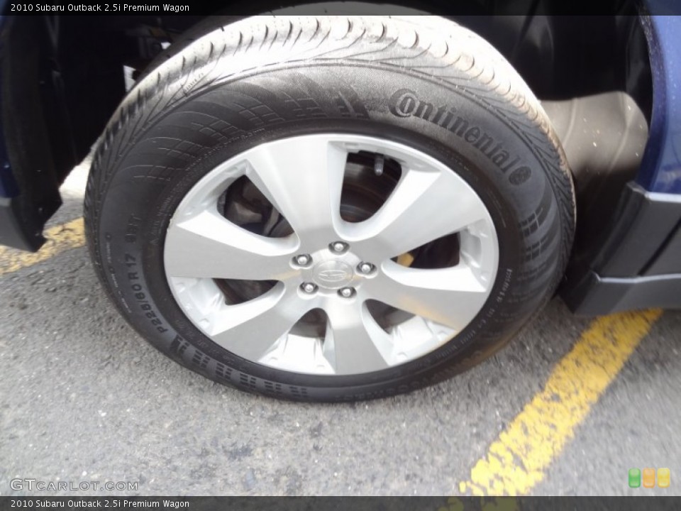 2010 Subaru Outback 2.5i Premium Wagon Wheel and Tire Photo #80987949