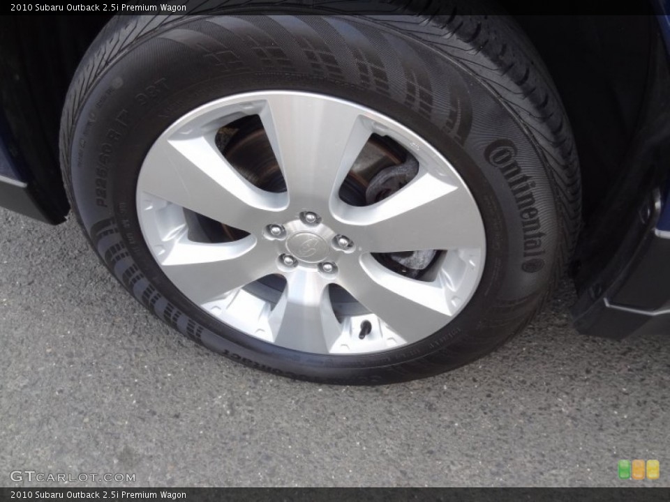 2010 Subaru Outback 2.5i Premium Wagon Wheel and Tire Photo #80987996