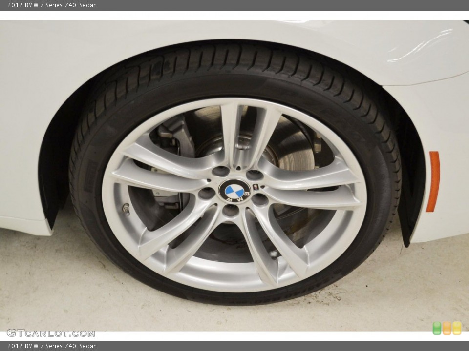 2012 BMW 7 Series 740i Sedan Wheel and Tire Photo #80991491