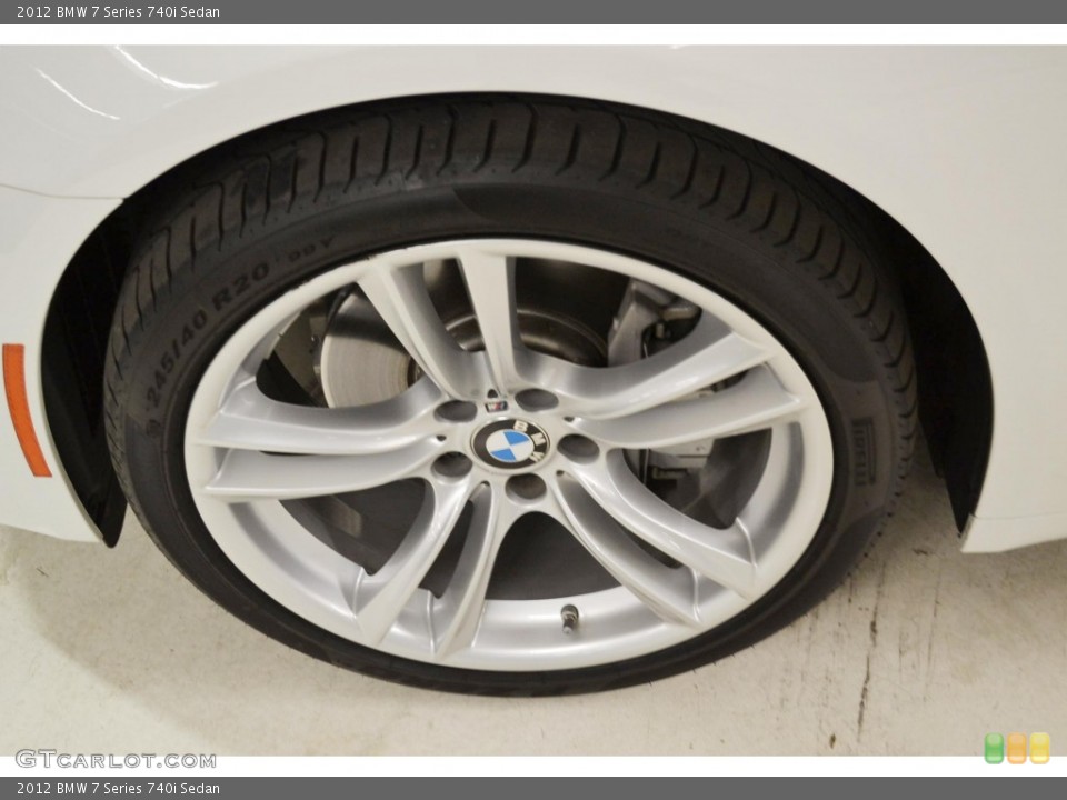 2012 BMW 7 Series 740i Sedan Wheel and Tire Photo #80991668