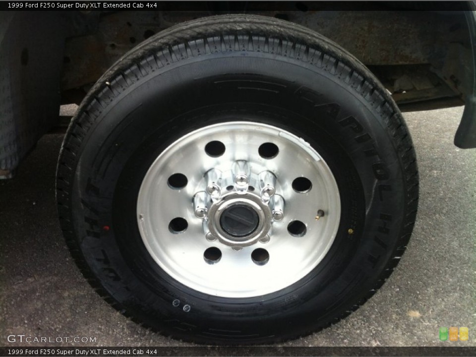 1999 Ford F250 Super Duty XLT Extended Cab 4x4 Wheel and Tire Photo #80994629