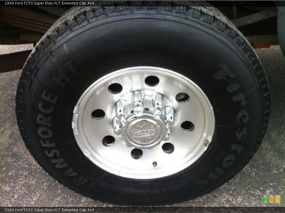 1999 Ford F250 Super Duty XLT Extended Cab 4x4 Wheel and Tire Photo #80994839
