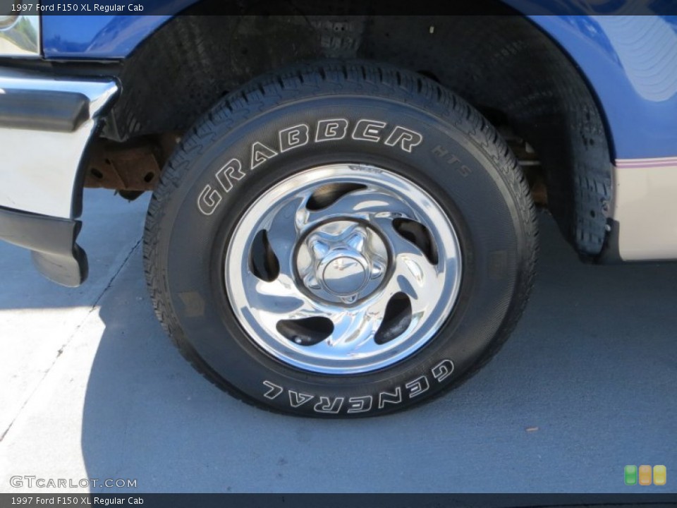 1997 Ford F150 XL Regular Cab Wheel and Tire Photo #80994879