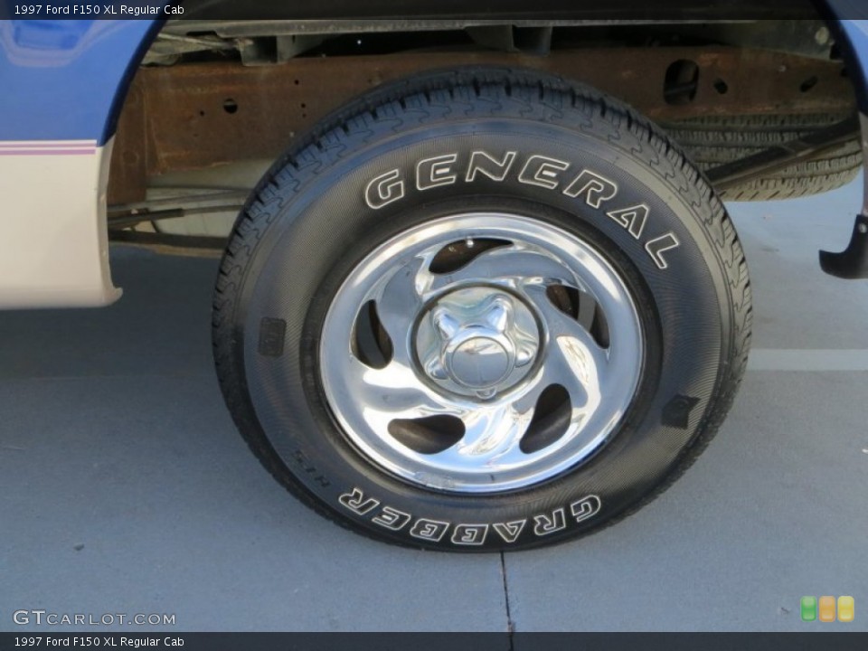 1997 Ford F150 XL Regular Cab Wheel and Tire Photo #80994905