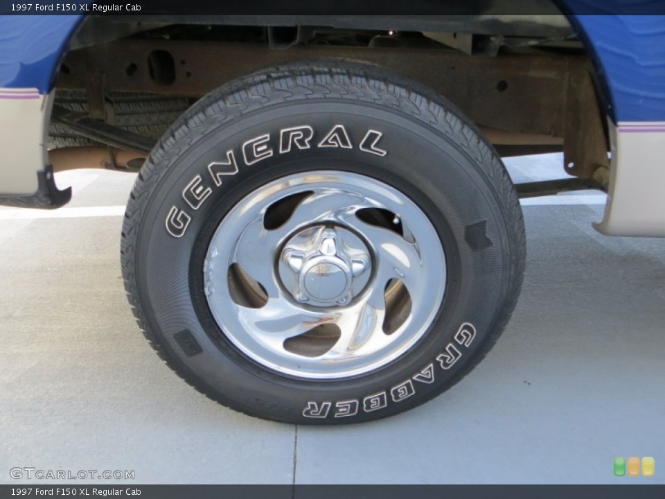 1997 Ford F150 XL Regular Cab Wheel and Tire Photo #80994935