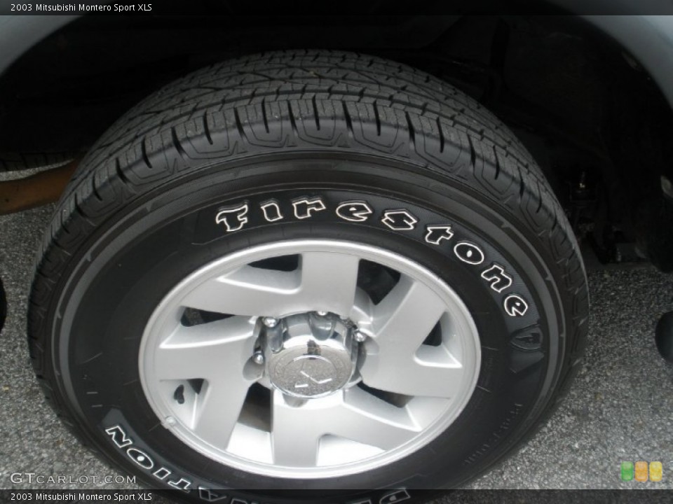 2003 Mitsubishi Montero Sport XLS Wheel and Tire Photo #81001105