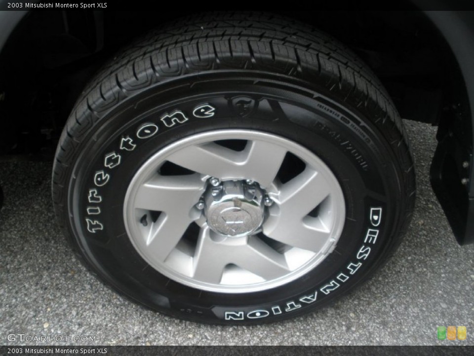2003 Mitsubishi Montero Sport XLS Wheel and Tire Photo #81001259