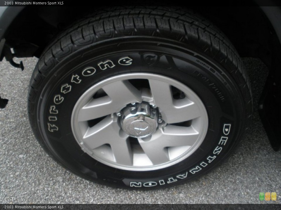 2003 Mitsubishi Montero Sport XLS Wheel and Tire Photo #81001274