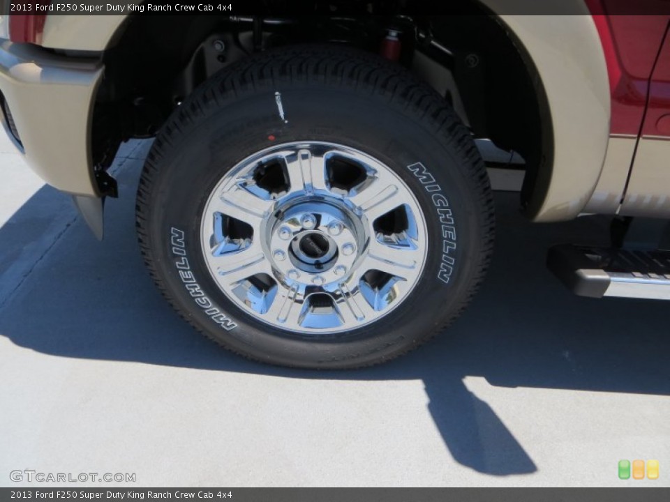 2013 Ford F250 Super Duty King Ranch Crew Cab 4x4 Wheel and Tire Photo #81007124