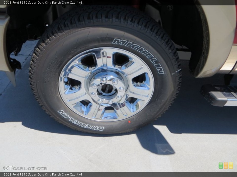 2013 Ford F250 Super Duty King Ranch Crew Cab 4x4 Wheel and Tire Photo #81008588