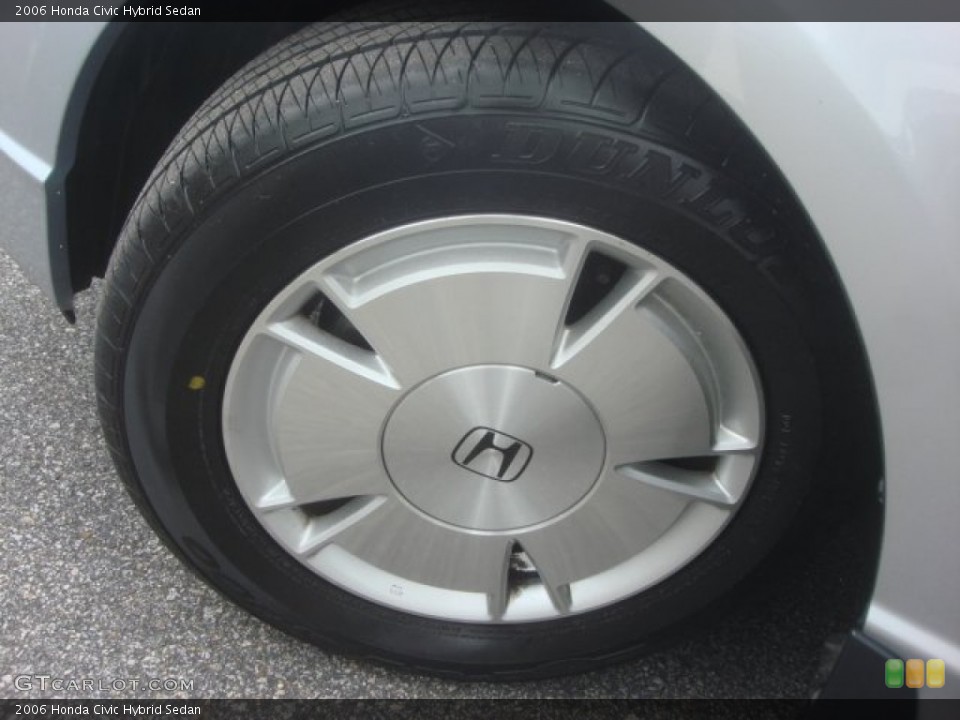 2006 Honda Civic Hybrid Sedan Wheel and Tire Photo #81026076