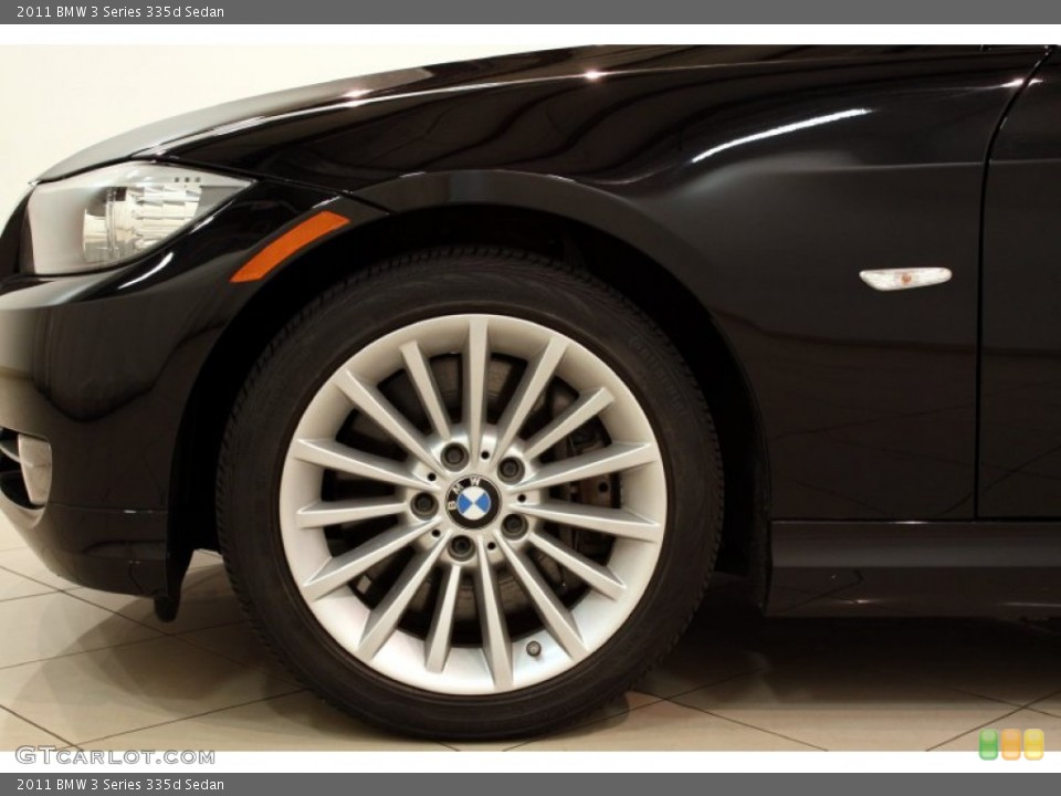 2011 BMW 3 Series 335d Sedan Wheel and Tire Photo #81030602