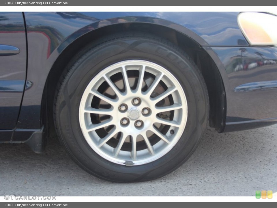 2004 Chrysler Sebring LXi Convertible Wheel and Tire Photo #81038441