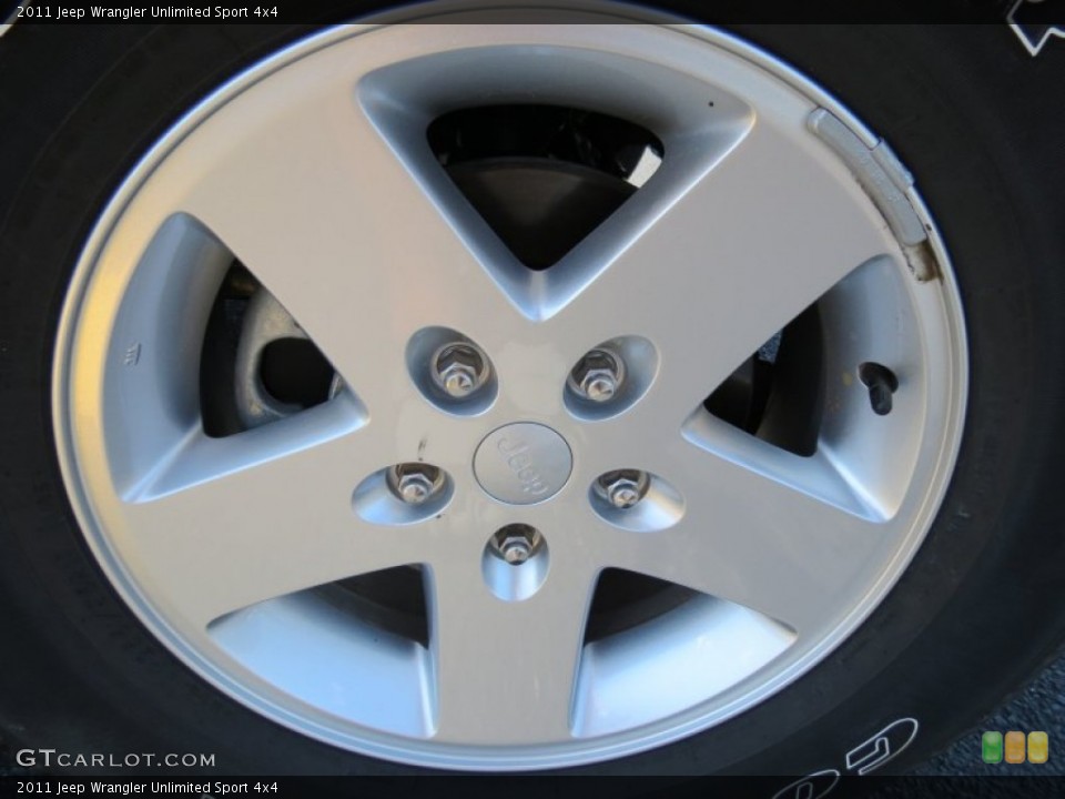 2011 Jeep Wrangler Unlimited Sport 4x4 Wheel and Tire Photo #81048737