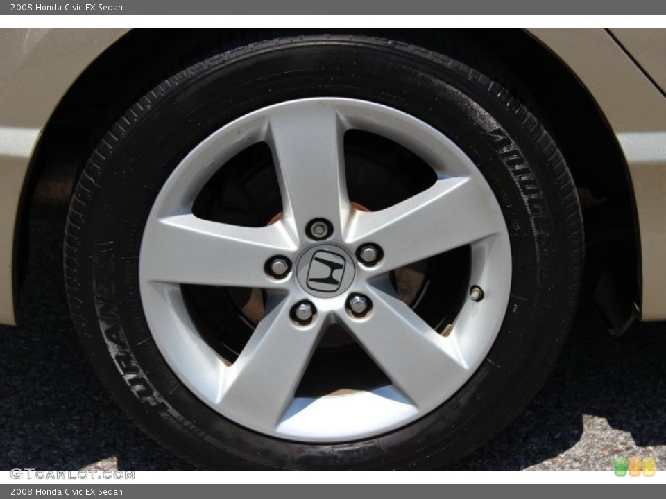2008 Honda Civic EX Sedan Wheel and Tire Photo #81053403