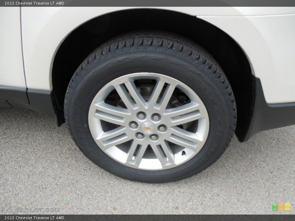 2013 Chevrolet Traverse LT AWD Wheel and Tire Photo #81057090