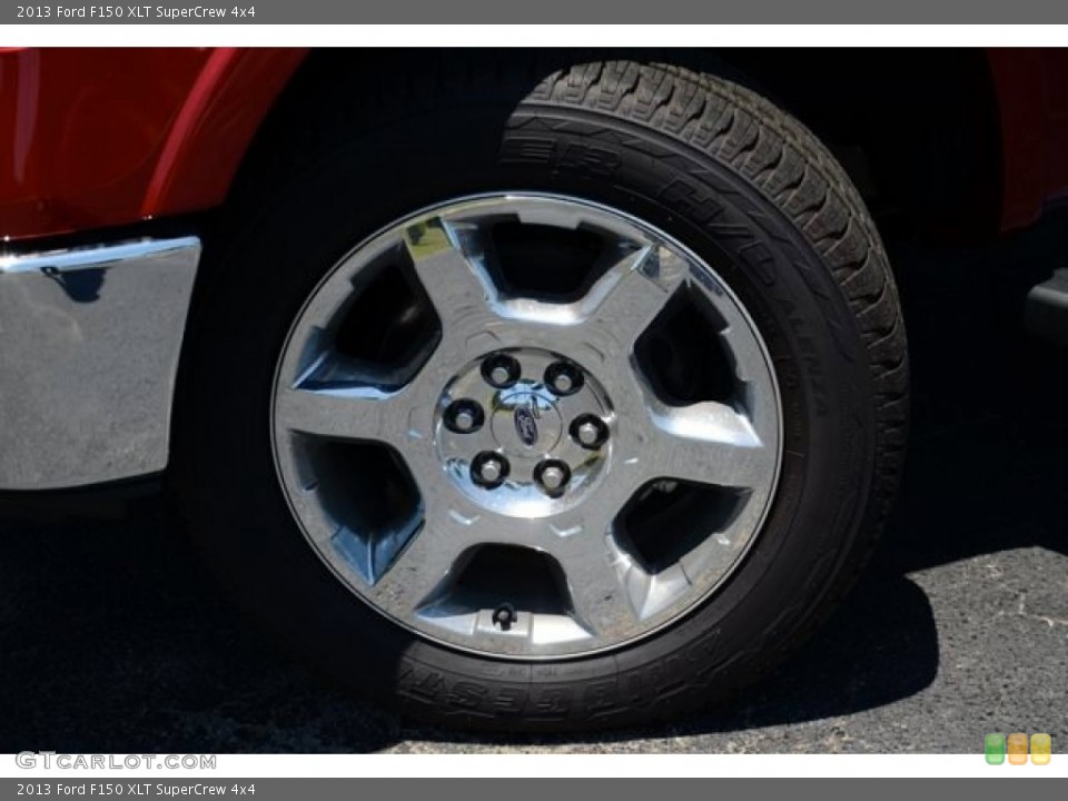 2013 Ford F150 XLT SuperCrew 4x4 Wheel and Tire Photo #81079760