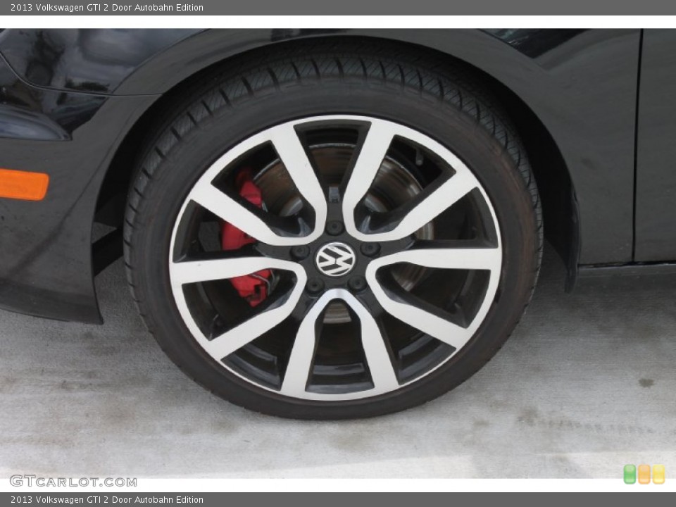 2013 Volkswagen GTI 2 Door Autobahn Edition Wheel and Tire Photo #81083033