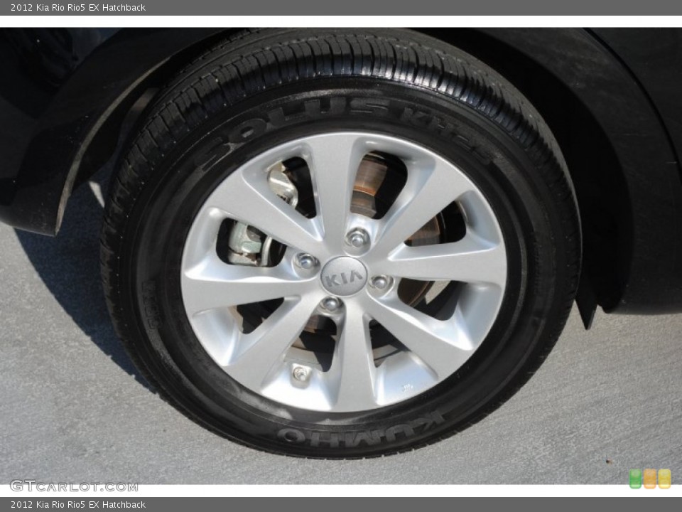 2012 Kia Rio Rio5 EX Hatchback Wheel and Tire Photo #81108475
