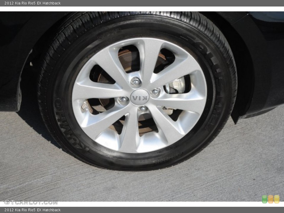 2012 Kia Rio Rio5 EX Hatchback Wheel and Tire Photo #81108524