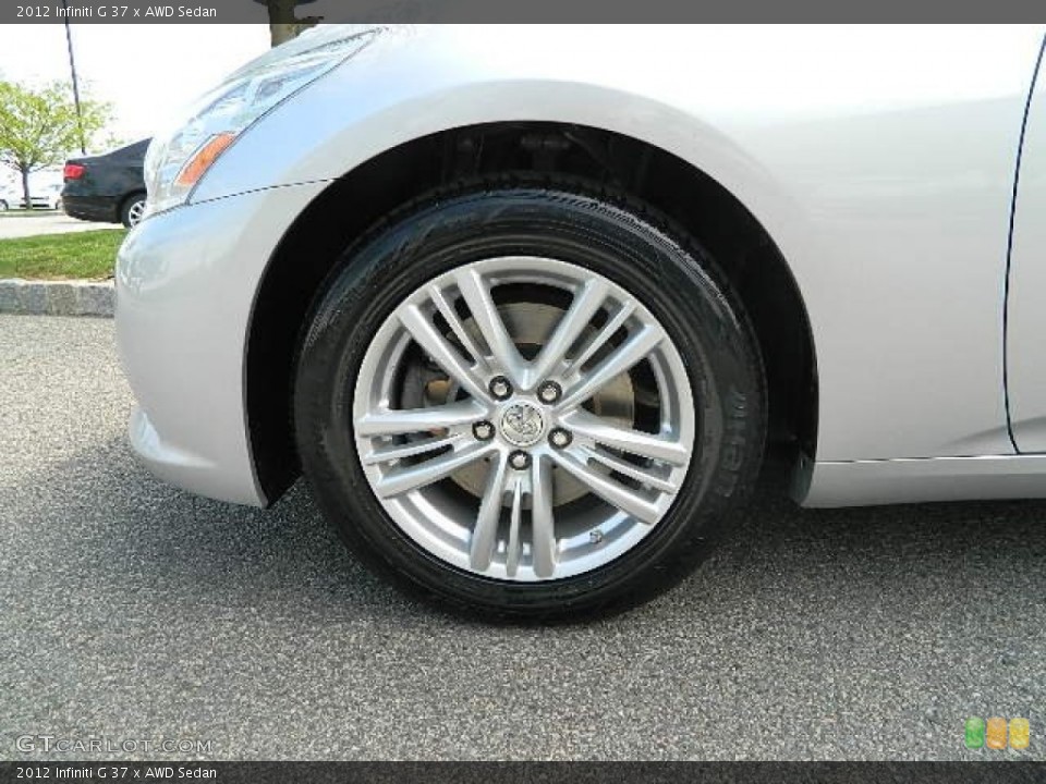 2012 Infiniti G 37 x AWD Sedan Wheel and Tire Photo #81110488