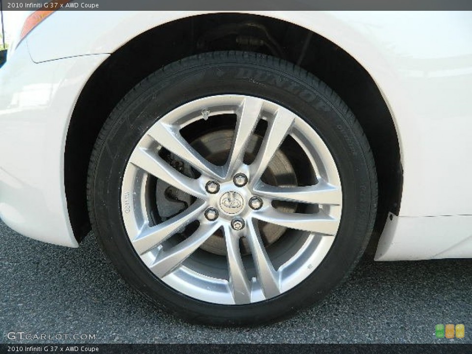 2010 Infiniti G 37 x AWD Coupe Wheel and Tire Photo #81111043