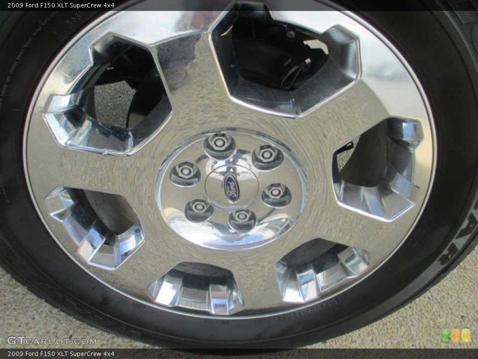 2009 Ford F150 XLT SuperCrew 4x4 Wheel and Tire Photo #81113417