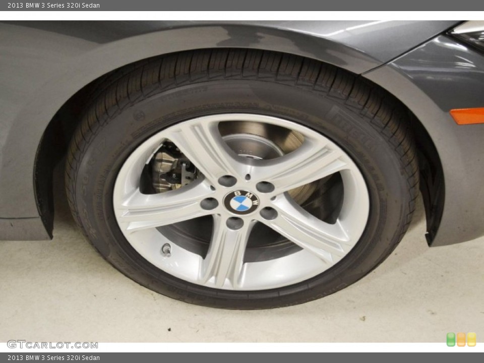 2013 BMW 3 Series 320i Sedan Wheel and Tire Photo #81124658