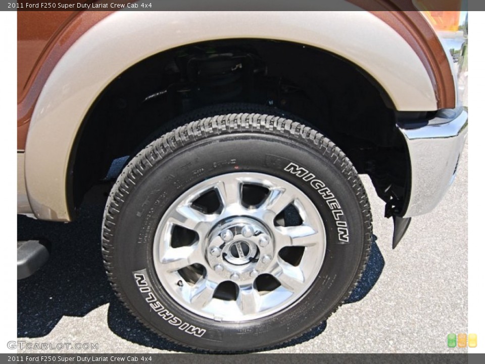 2011 Ford F250 Super Duty Lariat Crew Cab 4x4 Wheel and Tire Photo #81128907