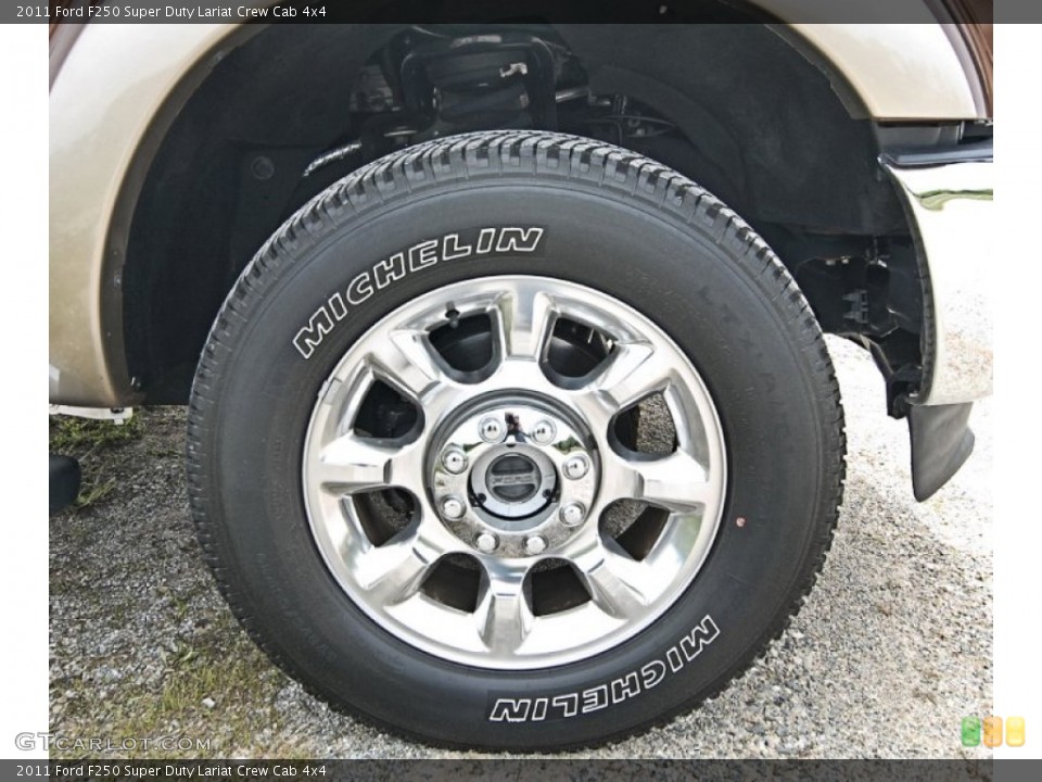 2011 Ford F250 Super Duty Lariat Crew Cab 4x4 Wheel and Tire Photo #81129006